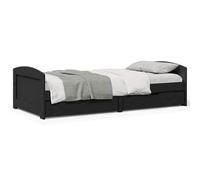 Berkfield Day Bed With 2 Drawers Without Mattress Irun Black 90X200 Cm