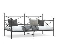 Berkfield Day Bed Without Mattress Black 100X190 Cm Steel