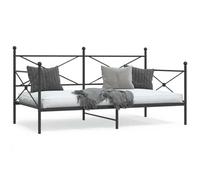 Berkfield Day Bed Without Mattress Black 100X200 Cm Steel
