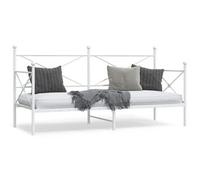 Berkfield Day Bed Without Mattress White 90X200 Cm Steel