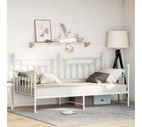 Berkfield Daybed Frame White 107X203 Cm Steel
