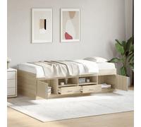 Berkfield Daybed With Drawers Without Mattress Sonoma Oak 75X190 Cm Small Single