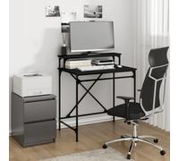 Berkfield Desk Black 80X50X90 Cm Engineered Wood And Iron