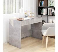 Berkfield Desk Concrete Grey 101X50X76.5 Cm Engineered Wood