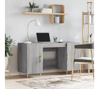 Berkfield Desk Grey Sonoma 140X50X75 Cm Engineered Wood