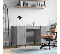 Berkfield Desk Grey Sonoma 140X50X75 Cm Engineered Wood