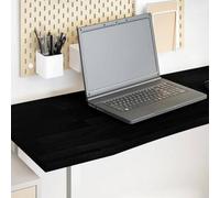 Berkfield Desk Top Dark Brown 160X50X2.5 Cm Solid Wood Oak Rectangular
