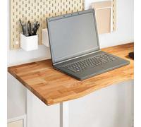 Berkfield Desk Top Light Brown 100X50X2.5 Cm Solid Wood Oak Rectangular