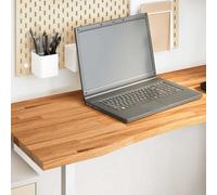 Berkfield Desk Top Light Brown 120X50X2.5 Cm Solid Wood Oak Rectangular