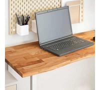 Berkfield Desk Top Light Brown 140X50X2.5 Cm Solid Wood Oak Rectangular