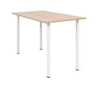 Berkfield Dining Table 120X60X73 Cm Oak And White