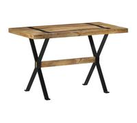 Berkfield Dining Table 120X60X76 Cm Rough Mango Wood