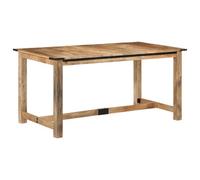 Berkfield Dining Table 160X80X75 Cm Solid Wood Mango