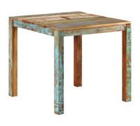 Berkfield Dining Table 82X80X76 Cm Solid Reclaimed Wood