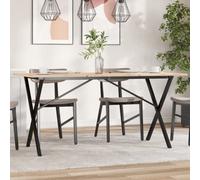 Berkfield Dining Table Legs X-Frame 120X60X73 Cm Steel
