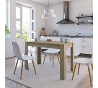 Berkfield Dining Table Sonoma Oak 120X60X76 Cm Engineered Wood