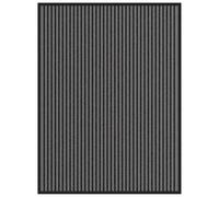 Berkfield Doormat Stripe Black And Grey 90X120 Cm