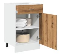 Berkfield Drawer Bottom Cabinet Artisan Oak 50X46X81.5 Cm Engineered Wood