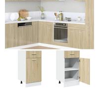 Berkfield Drawer Bottom Cabinet Sonoma Oak 40X46X81.5 Cm Engineered Wood