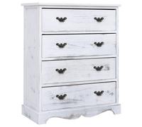 Berkfield Drawer Cabinet White 60X30X75 Cm Wood