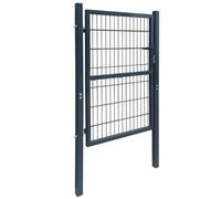 Berkfield Durable 2D Fence Gate (Single) Anthracite Grey 106 X 170 Cm