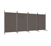 Berkfield Durable 4-Panel Room Divider Anthracite 346X180 Cm Fabric