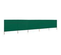 Berkfield Durable 5-Panel Wind Screen Fabric 600X160 Cm Green