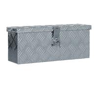 Berkfield Durable Aluminium Box 48.5X14X20 Cm Silver