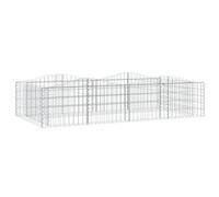Berkfield Durable Arched Gabion Raised Bed 200X100X50 Cm Galvanised Iron