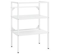 Berkfield Durable Bathroom Washbasin Frame White 59X38X83 Cm Iron