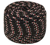 Berkfield Durable Boat Rope Black 14 mm 25 M Polypropylene