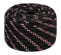 Berkfield Durable Boat Rope Black 20 mm 25 M Polypropylene