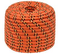 Berkfield Durable Boat Rope Orange 12 mm 100 M Polypropylene