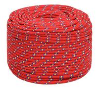 Berkfield Durable Boat Rope Red 8 mm 25 M Polypropylene