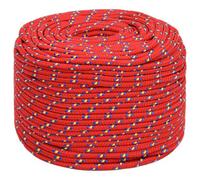 Berkfield Durable Boat Rope Red 8 mm 250 M Polypropylene