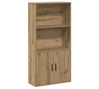 Berkfield Durable Bookcase Artisan Oak 60X24X120 Cm Engineered Wood