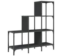 Berkfield Durable Bookcase Black 92X30X102 Cm Engineered Wood And Metal