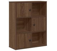 Berkfield Durable Bookcase Brown Oak 60X24X76.5 Cm Engineered Wood