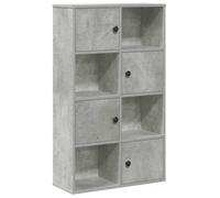 Berkfield Durable Bookcase Concrete Grey 60X24X101.5 Cm Engineered Wood