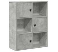 Berkfield Durable Bookcase Concrete Grey 60X24X76.5 Cm Engineered Wood