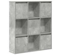 Berkfield Durable Bookcase Concrete Grey 89X24X101.5 Cm Engineered Wood