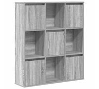 Berkfield Durable Bookcase Grey Sonoma 89X24X101.5 Cm Engineered Wood