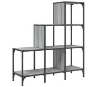 Berkfield Durable Bookcase Grey Sonoma 92X30X102 Cm Engineered Wood And Metal
