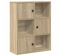 Berkfield Durable Bookcase Sonoma Oak 60X24X76.5 Cm Engineered Wood
