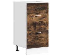 Berkfield Durable Bottom Cabinet Lyon Smoked Oak 40X46X81.5 Cm Engineered Wood
