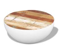 Berkfield Durable Bowl Shaped Coffee Table Solid Reclaimed Wood 60X60X30 Cm