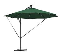 Berkfield Durable Cantilever Banana Parasol With Lock Green 294 X 294 X 248 Cm