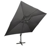Berkfield Durable Cantilever Umbrella With Double Top Anthracite 400X300 Cm