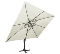 Berkfield Durable Cantilever Umbrella With Double Top Sand 400X300 Cm