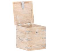Berkfield Durable Chest 40X40X40 Cm Solid Acacia Wood